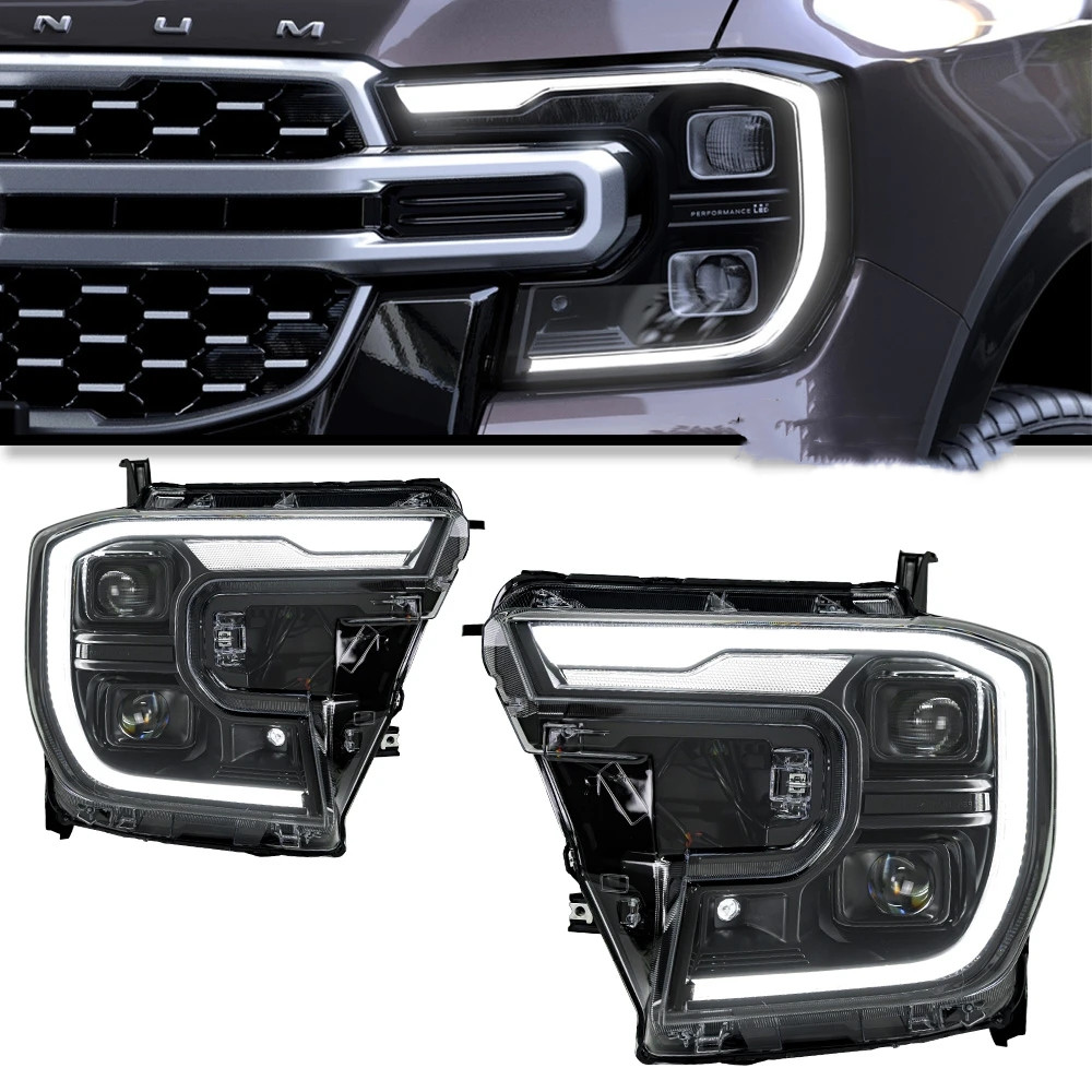 Headlight For Upgrade Headlight 12V For Ford Ranger Raptor 20 22-2025 Dynamic Signal Head Lamp