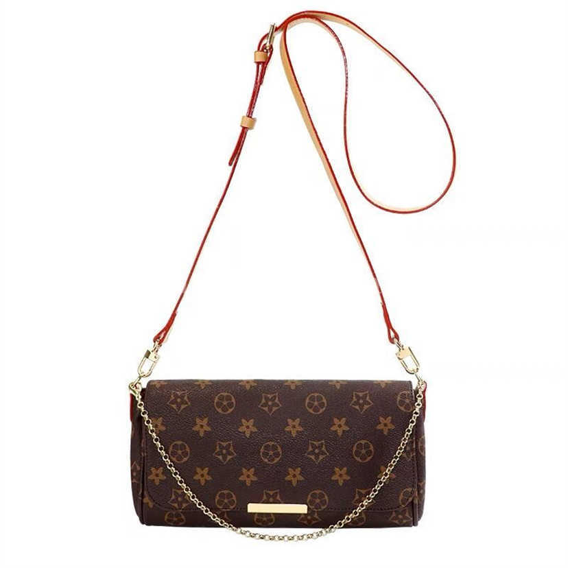 Brown Flower Famous Bags Designer Handbag Leather Shoulder Bag Luxury Women Purse Fashion Classic Chain Crossbody Handbag