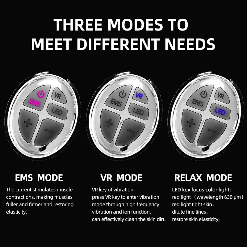 Face Massager EMS Microcurrent lifting Mask lifting Bandage Color Light V Shaping Beauty Instrument Silicone 230309