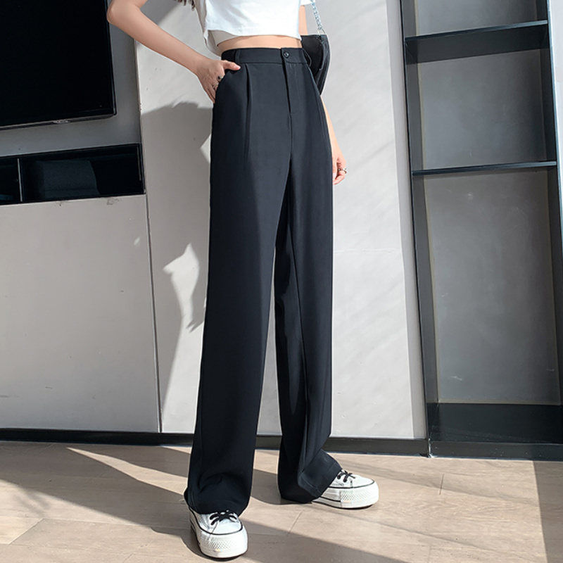Women's Pants Capris Casual High Waist Loose Wide Leg Pants for Women Spring Summer Female Floor-Length Pants Ladies streetwear Trousers 230309