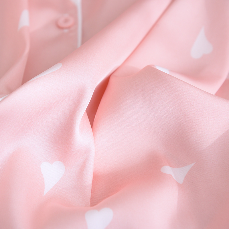 Women's Sleepwear Spring Summer Ladies Pajamas Set Ice Silk Women Long-Sleeved Home Service Suit Pyjama Clothes Femme Pijamas Mujer Feminino 2303