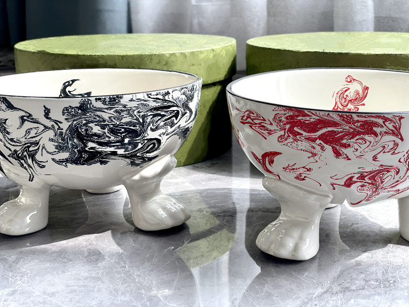 Designer Dog Bowls Ceramics Cat Bowls Letter G with Stand for Food and Water Elevated Dog Dish Anti-Flip Raised Pet Feeder PS1819
Designer Dog Bowls Ceramics Cat Bowls Letter G with Stand for Food and Water Elevated Dog Dish Anti-Flip Raised Pet Feeder PS1819