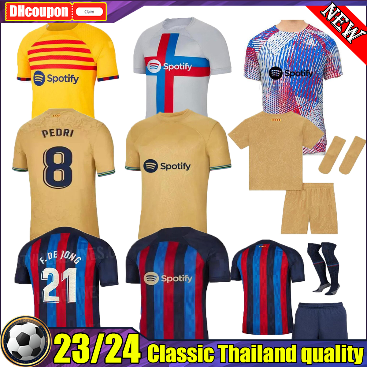 22 23 Barcelonas soccer jerseys top LEWANDOWSKI PEDRI ANSU FATI O. DEMBELE R. ARAUJO 2022 2023 Camisetas De Futbol MEMPHIS GAVI ADAMA MEMPHIS men kids kit socks, 06
22 23 Barcelonas soccer jerseys top LEWANDOWSKI PEDRI ANSU FATI O. DEMBELE R. ARAUJO 2022 2023 Camisetas De Futbol MEMPHIS GAVI ADAMA MEMPHIS men kids kit socks, 06
