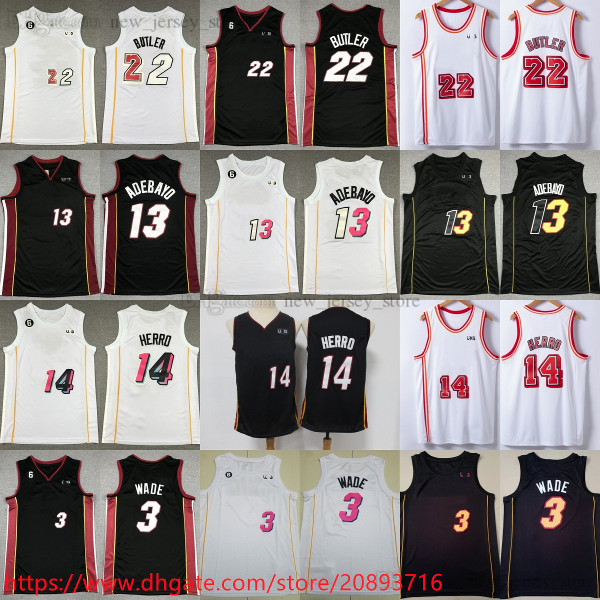 22 Jimmy Butler Jersey Stitched Basketball With 6 Patch Dwyane 3 Wade 13 Bam Ado 14 Tyler Herro Jerseys 2023 New Blue White Retro Black City Shorts, Aspicture (with team name)
22 Jimmy Butler Jersey Stitched Basketball With 6 Patch Dwyane 3 Wade 13 Bam Ado 14 Tyler Herro Jerseys 2023 New Blue White Retro Black City Shorts, Aspicture (with team name)