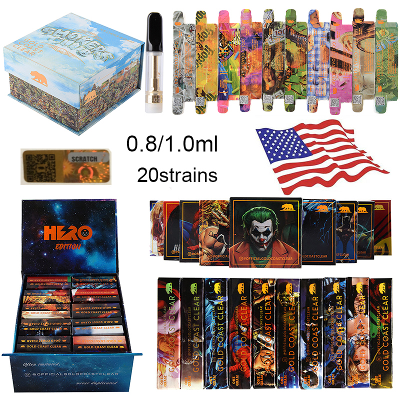 Gold Coast Clear GCC Atomizers Vapes Cartridges Packaging 0.8ml 1.0ml HR Smokers Club Edition Ceramic Coil 510 Thread Carts USA Warehouse
Gold Coast Clear GCC Atomizers Vapes Cartridges Packaging 0.8ml 1.0ml HR Smokers Club Edition Ceramic Coil 510 Thread Carts USA Warehouse