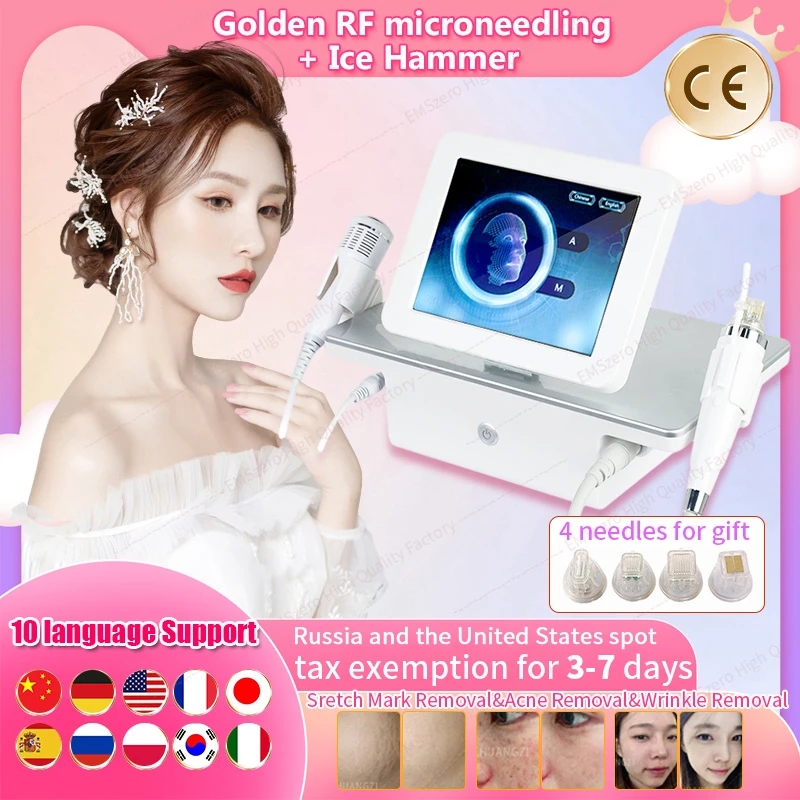 2023 Portable RF 2in1 Microneedle Fractional Cold Hammer Stretch Mark Scar Acne Remove Face Lifting Body Tighten RF Machine
2023 Portable RF 2in1 Microneedle Fractional Cold Hammer Stretch Mark Scar Acne Remove Face Lifting Body Tighten RF Machine
