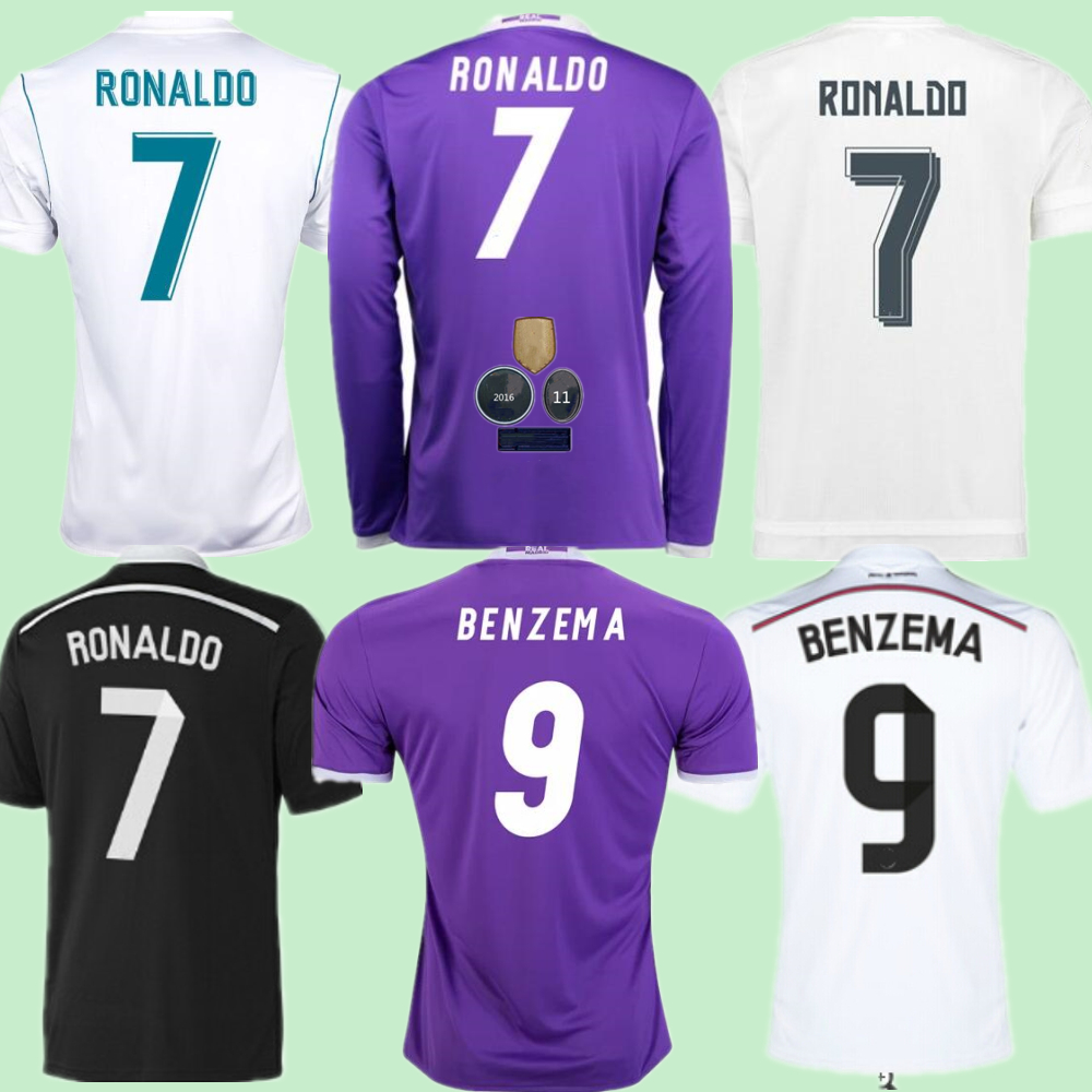 RONALDO Retro Soccer Jerseys Real Madrids 15-16 16-17 17-18 UCL Final Classic Football shirts BENZEMA long sleeve Vintage kit shirt Top thai quality, 17-18 home
RONALDO Retro Soccer Jerseys Real Madrids 15-16 16-17 17-18 UCL Final Classic Football shirts BENZEMA long sleeve Vintage kit shirt Top thai quality, 17-18 home