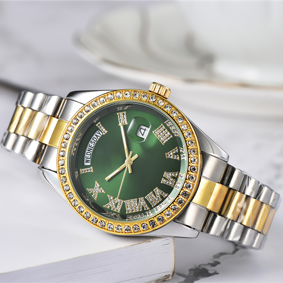 Fashion Full Brand Wrist Watches Men Male Date Luxury Steel Metal Band Quartz Clock X304, Gold silver white
Fashion Full Brand Wrist Watches Men Male Date Luxury Steel Metal Band Quartz Clock X304, Gold silver white