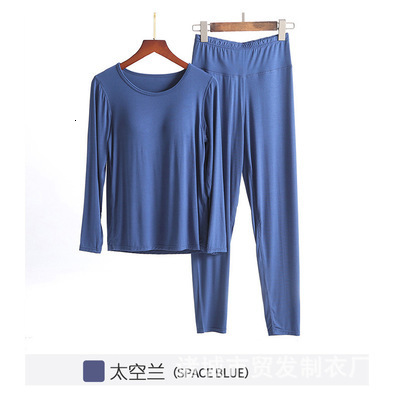 Women's Sleepwear Fdfklak Winter Pajamas Women Long Sleeve Sleepwear Home Suit Bra Pad Top Pant Pijamas Set Cotton Plus Size Pyjama M 4XL 230309