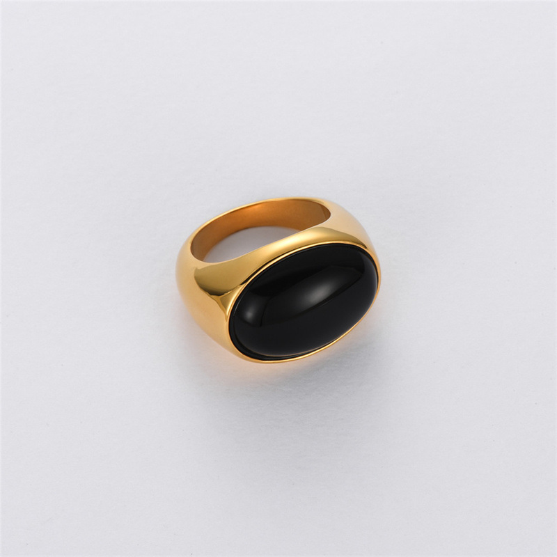 Fashion OL Black Agate Diamond Ring For MEN/WOMEN Niche Design Advanced 2023 New Trend Palace Vintage Jewelry Accessories