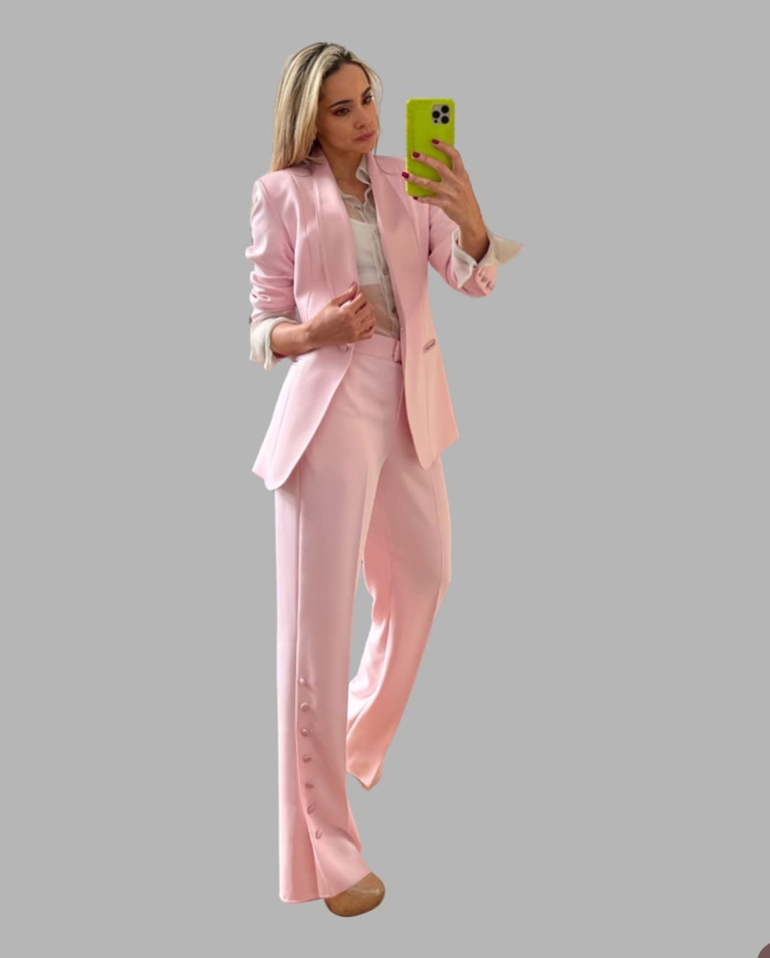 Summer Hot Pink Women Pants Suits Tailored Celebrity Lady Blazer Sets Prom Formal Wear For Wedding 2 Pieces Jacket and Pants