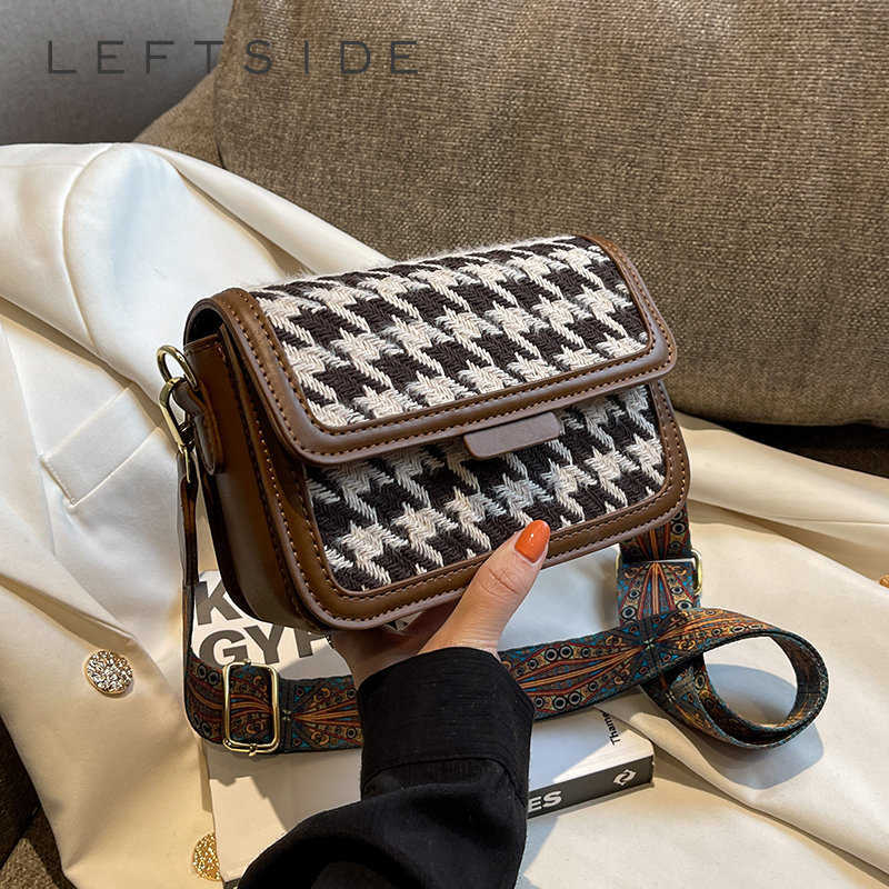 Bags for Crossbody Women 2024 Female Designers Trend Small Cloth Flap Bag Lady Winter Handbags and Purses