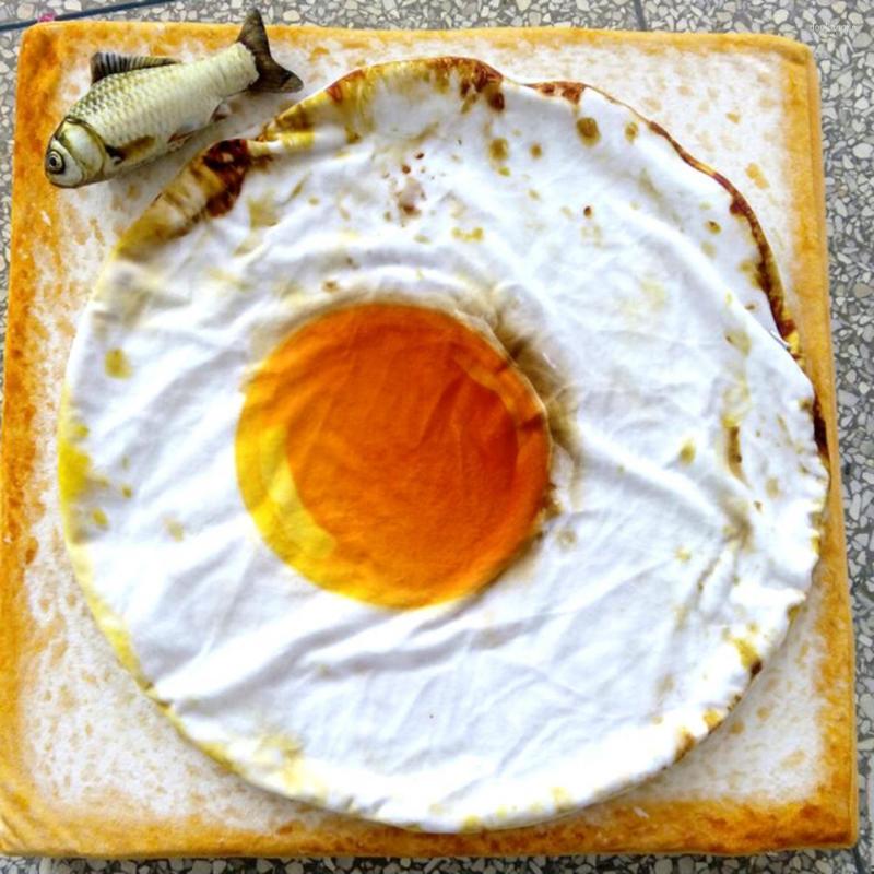 Cat Beds Style Cute Creative Pet Blanket Warm Lovely Colorful Fried Egg Plush For Home Cats Kitten Small Animals Supplies