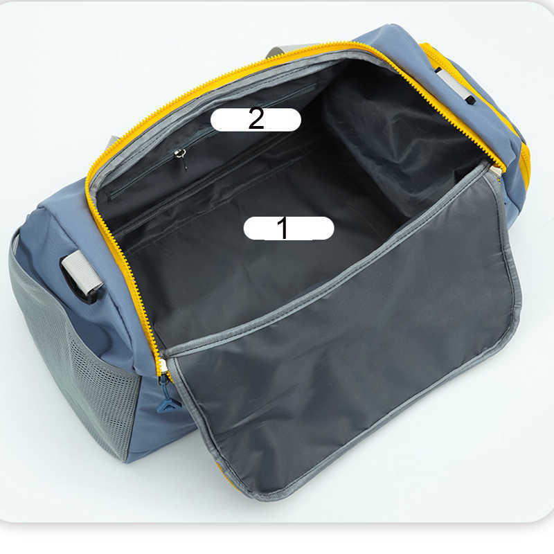 Duffel Bags Nylon Travel for Women Wet and Dry Separation Large Capacity Handbags Sports Gym Multifunction Swimming Shoulder 230309