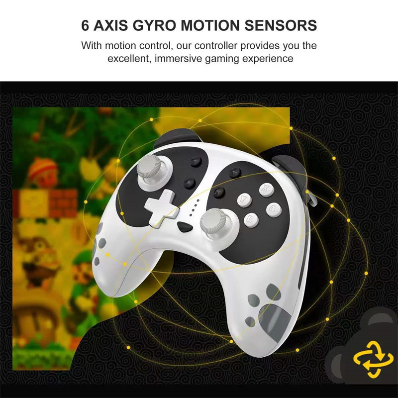 New Wireless Bluetooth Gamepad Controller Cute Panda Game Controllers For Switch Console/Switch Pro Gamepads Controllers Joystick Support NFC Function