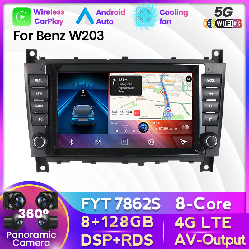 Car DVD FYT 7862S Android 11.0 For Mercedes Benz W203 W209 W219 A160 C180 C200 C230 Car Radio Multimedia All-in-one CarPlay Auto 4G LTE
Car DVD FYT 7862S Android 11.0 For Mercedes Benz W203 W209 W219 A160 C180 C200 C230 Car Radio Multimedia All-in-one CarPlay Auto 4G LTE