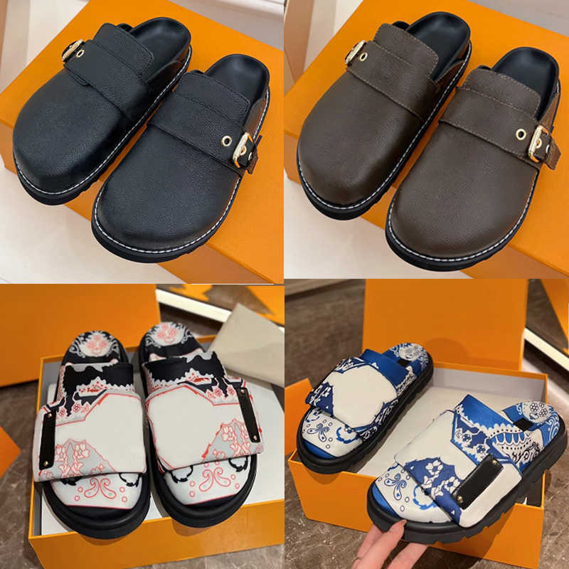 Womens Easy Slides Cosy Comfort Mules Men Luxury Leathers Designers Flat Slippers Platform Sandals Fashion Summer Flowers Shoe Size 35-45 With Box NO436
Womens Easy Slides Cosy Comfort Mules Men Luxury Leathers Designers Flat Slippers Platform Sandals Fashion Summer Flowers Shoe Size 35-45 With Box NO436