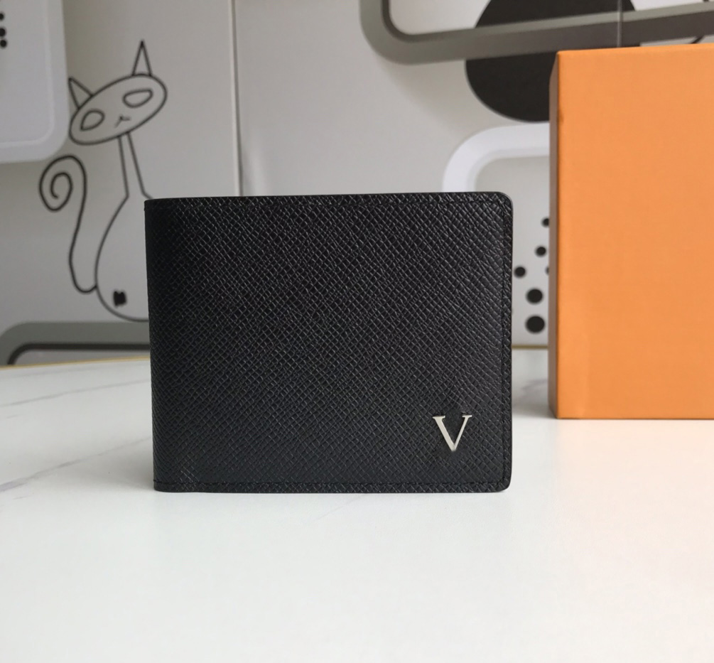 Fashion designer wallets luxury Multiple purse mens womens money clutch bags Highs quality metal flower letter Taiga short card holder with original box dust bag