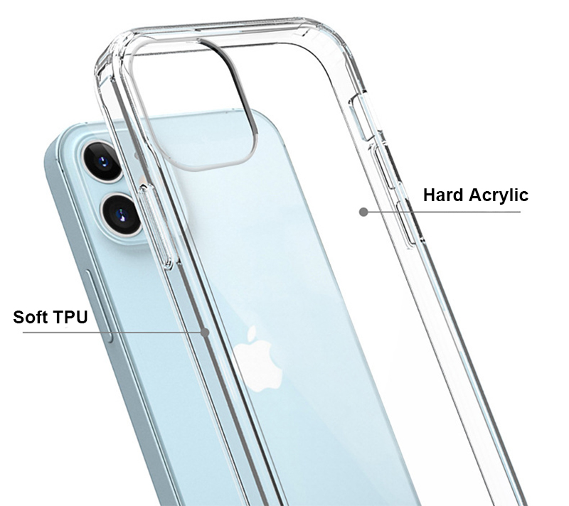 Clear Acrylic TPU PC Shockproof Phone Cases for iPhone 16 15 14 13 12 Mini 11 Pro Max XR XS 6 7 8 Plus Samsung S22 S23 S24 S25 Ultra A55 A35 A25 A15 S