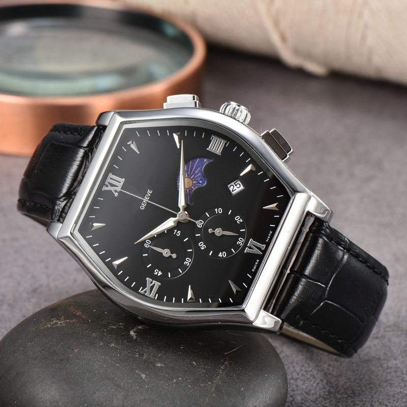 WristWatches for Men 2023 New Mens Watches Five needles All Dial Work Quartz Watch Europe Top Luxury Brand Chronograph Clock moon phase leather Belt Men Fashion VAC
WristWatches for Men 2023 New Mens Watches Five needles All Dial Work Quartz Watch Europe Top Luxury Brand Chronograph Clock moon phase leather Belt Men Fashion VAC