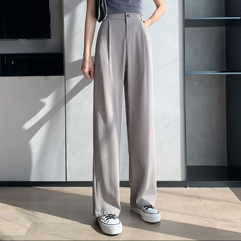 Women's Pants Capris Casual High Waist Loose Wide Leg Pants for Women Spring Summer Female Floor-Length Pants Ladies streetwear Trousers 230309