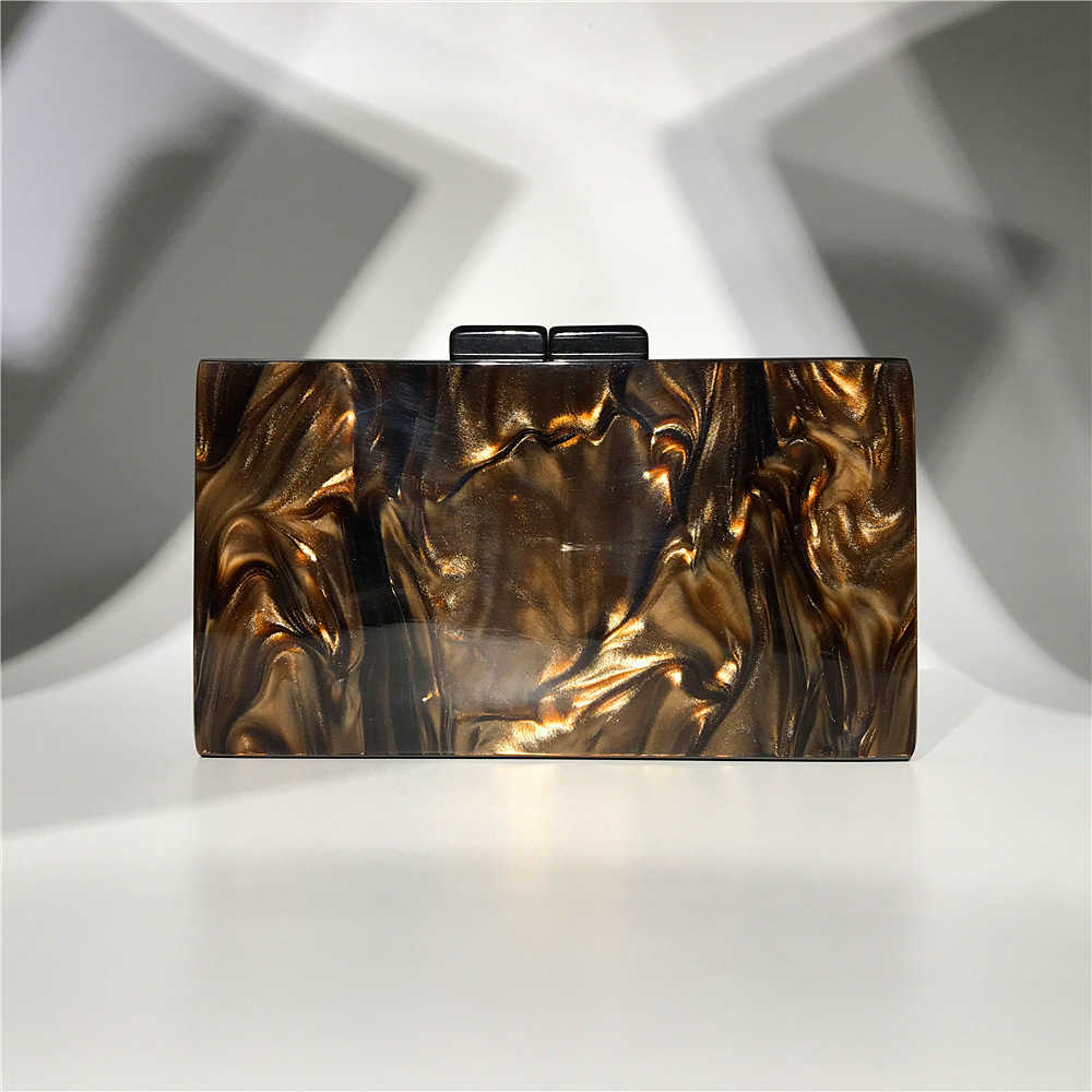 Hengmei new Dinner Bag big grain pearl acrylic women's bag lady's hand bag acrylic bag 230309