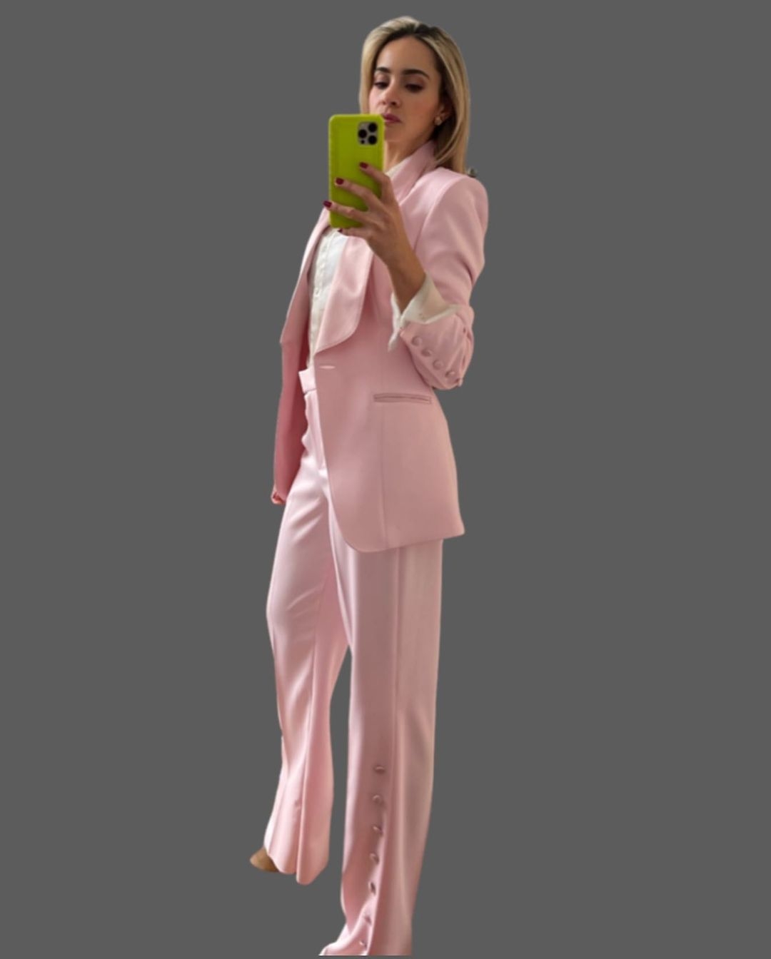 Summer Hot Pink Women Pants Suits Tailored Celebrity Lady Blazer Sets Prom Formal Wear For Wedding 2 Pieces Jacket and Pants