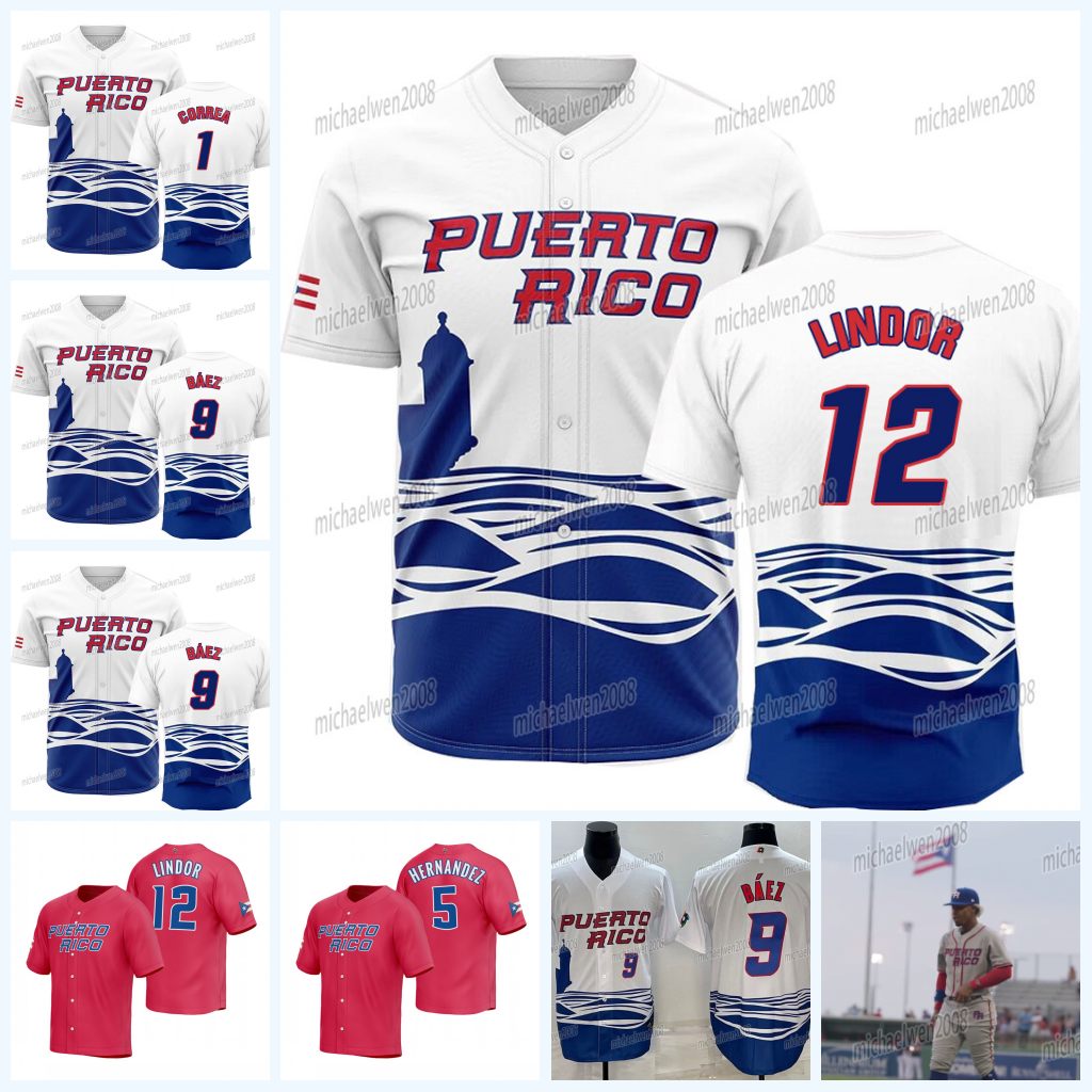 Team Puerto Rico 2023 World Baseball Classic Jersey WBC Francisco Lindor Javier Baez Carlos Correa Edwin Diaz Marcus Stroman Enrique Hernandez Yadier Molina, Women
Team Puerto Rico 2023 World Baseball Classic Jersey WBC Francisco Lindor Javier Baez Carlos Correa Edwin Diaz Marcus Stroman Enrique Hernandez Yadier Molina, Women