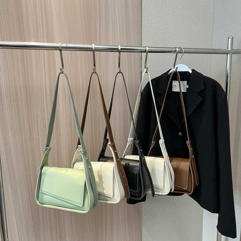 Leather Women's PU Designer Crossbody Bag 2024 Summer Female Simple Solid Color Lady Handbags and Purses Green