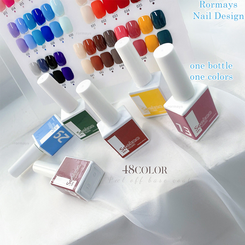 Rormays 48 color gel polishing nail polish set varnish gel primer UV LED semi permanent matte nail enhancement design salon dedicated wholesale factor