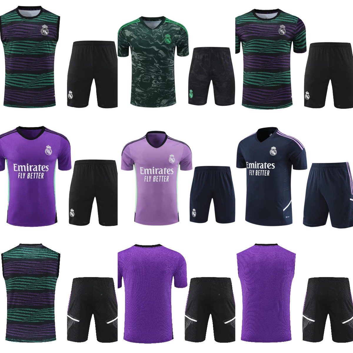2023 Real Madrids vest Half short sleeve shorts kit Jerseys Football TRACKSUIT training suit MEN soccer chandal futbol HAZARD jogging Survetement Jerseys, Black
2023 Real Madrids vest Half short sleeve shorts kit Jerseys Football TRACKSUIT training suit MEN soccer chandal futbol HAZARD jogging Survetement Jerseys, Black