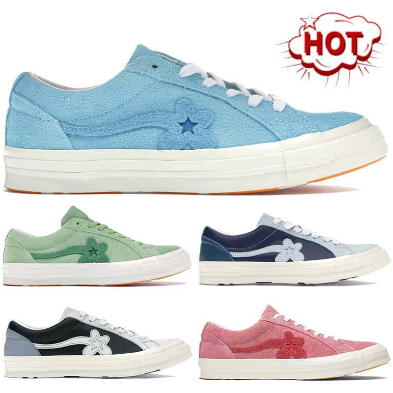 Luxurys Chucks casual shoes Star Ox The Creator Golf mens designer sneaker Le Suede Jade Lime Geranium Pink Industrial Pack Barely Blue Fleur flats womens trainers