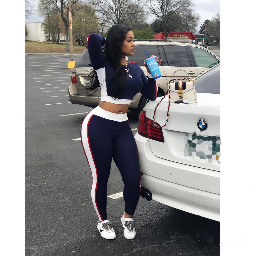 Women's Two Piece Pants Ladies Womenswear Sports Set Autunm Winter Long Sleeve TopPants Trouser 2 Piece Tracksuit Female Clothes Casual Outfits 2