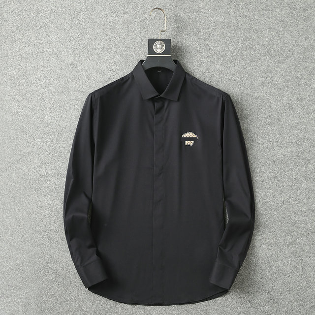 2023 Designers Mens Dress Shirts Business Fashion Casual Shirt Brands Men Spring Slim Fit Shirts chemises de marque pour hommes M-3XL, Black
2023 Designers Mens Dress Shirts Business Fashion Casual Shirt Brands Men Spring Slim Fit Shirts chemises de marque pour hommes M-3XL, Black
