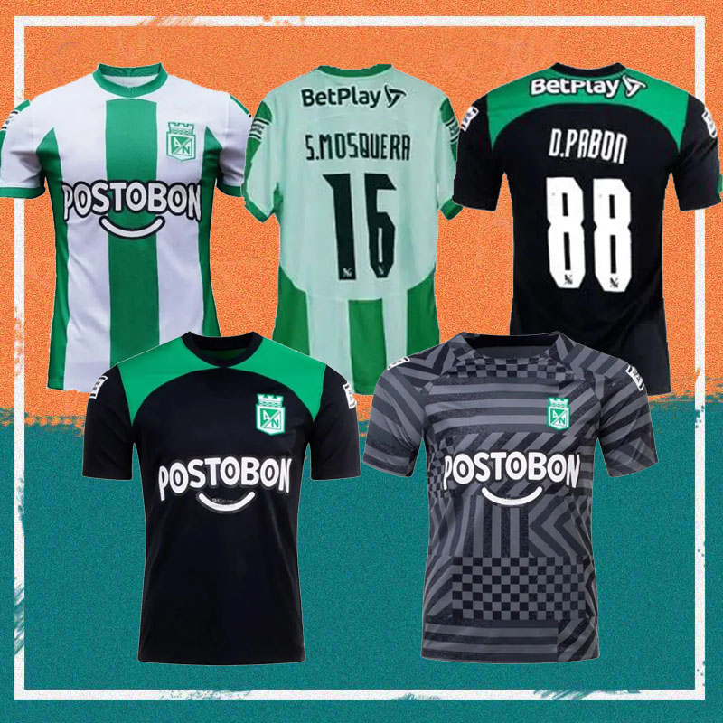 

2023 Atletico Nacional Medellin Soccer Jerseys 23/24 Home D.PABON J.DUQUE DA COSTA JARLAN ROMAN Shirt Away S.MOSQUERA CANDELO Man Football uniform