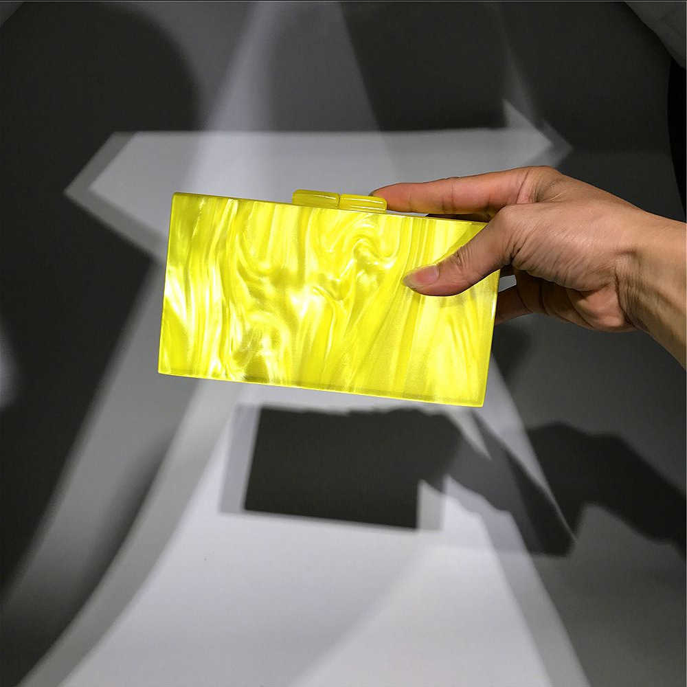 Hengmei new Dinner Bag big grain pearl acrylic women's bag lady's hand bag acrylic bag 230309