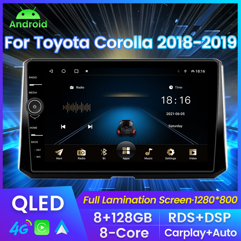 CAR DVD for Toyota Corolla 2018-2019 QLED 8G 128G Carplay auto Android11 Car Radio Multimedia GPS Navigation RDS DSP FM BT SWC
CAR DVD for Toyota Corolla 2018-2019 QLED 8G 128G Carplay auto Android11 Car Radio Multimedia GPS Navigation RDS DSP FM BT SWC