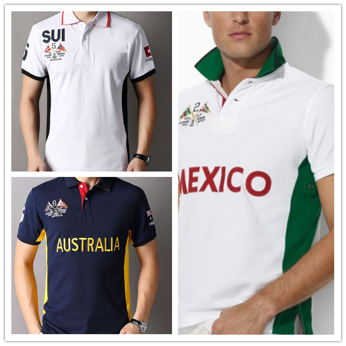 American lapel summer polos short-sleeved 100% cotton boat shirt men's tide brand embroidery clothes large size stand T-shirt, #6
American lapel summer polos short-sleeved 100% cotton boat shirt men's tide brand embroidery clothes large size stand T-shirt, #6