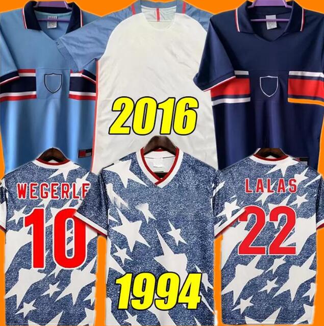 1994 USA classic Away Shirt retro soccer jerseys Wegerle Lalas Ramos Balboa 94 classic football shirts 999