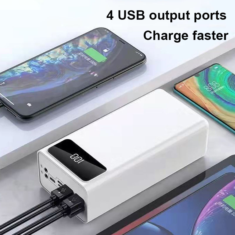 Two-way Fast Charging Power Bank Portable 80000mAh Charger High Capacity Digital Display External Battery Pack for Xiaomi IPhone