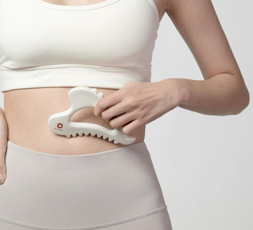 Other Massage Items Ceramic Gua Sha board skin scraping tools face massager MEDITHERAPY whole body carving point acupuncture open back 230308