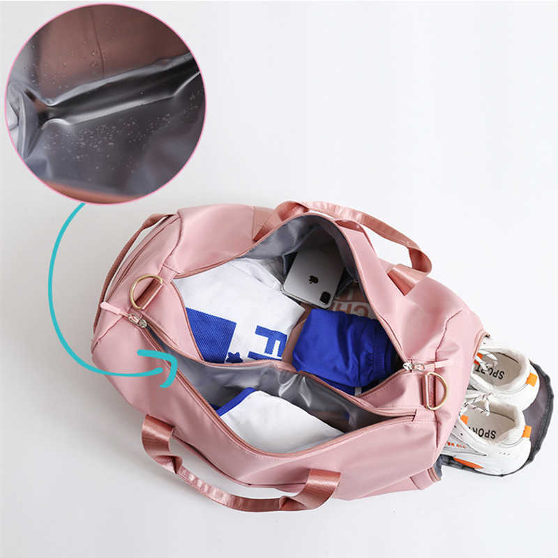 Duffel Bags Large Female Travel Pocket Fashion Cross Body Sports Shoe Compartment Clothing Storage Shoulder 230309