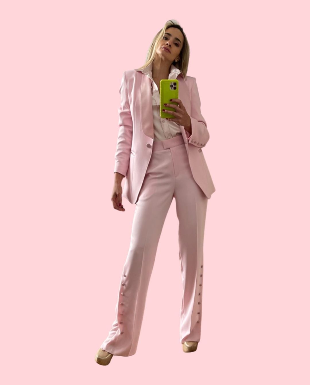 Summer Hot Pink Women Pants Suits Tailored Celebrity Lady Blazer Sets Prom Formal Wear For Wedding 2 Pieces Jacket and Pants