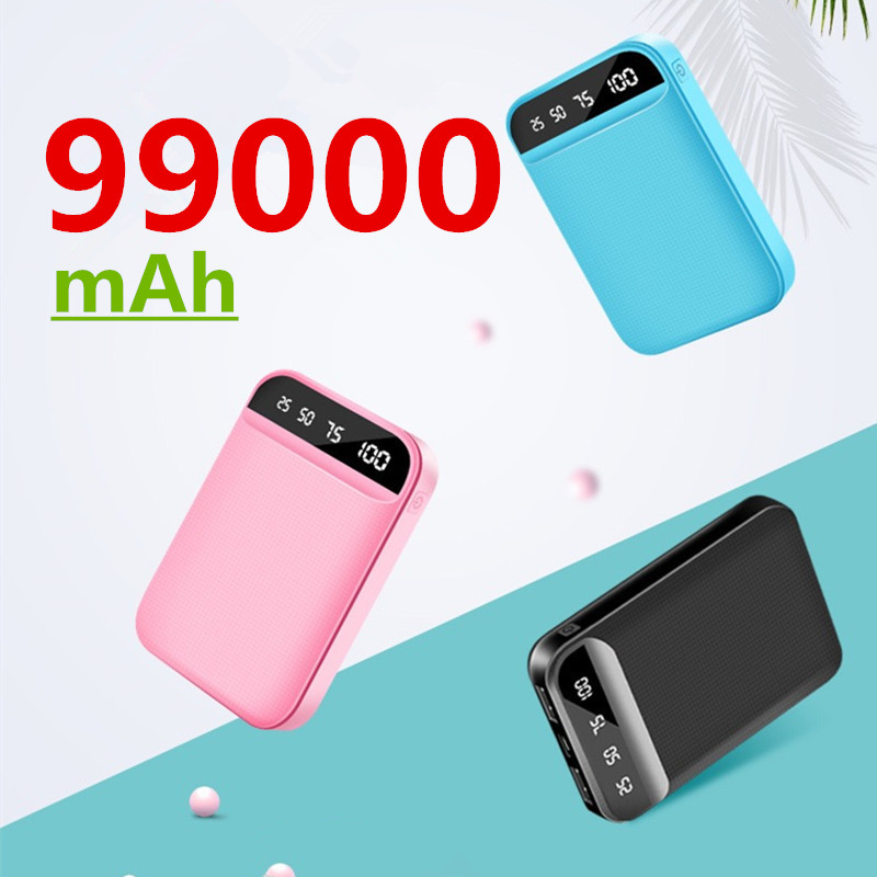 10000mAh Portable Mini Power Bank LED Digital Display Power Bank External Battery Pack For iPhone 12Pro Xiaomi Huawei