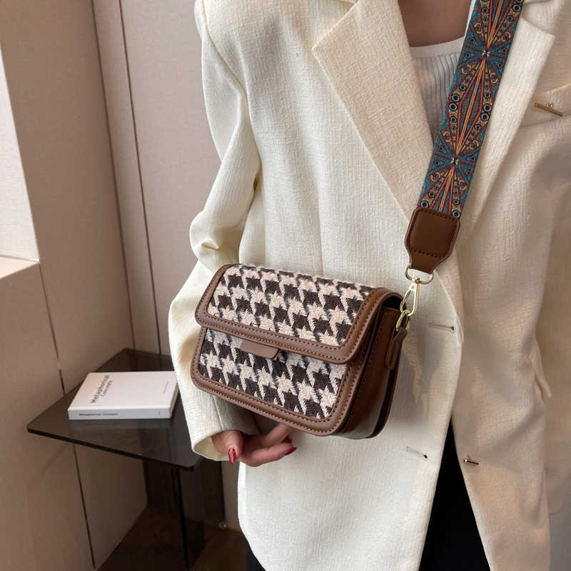Bags for Crossbody Women 2024 Female Designers Trend Small Cloth Flap Bag Lady Winter Handbags and Purses