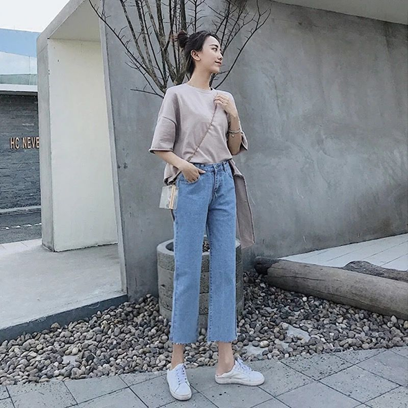 Women's Jeans Vintage Jeans Woman High Waist Streetwear Female Clothing Straight Leg Jeans Women Denim Korean Fashion Women's Pants Y2k 2303