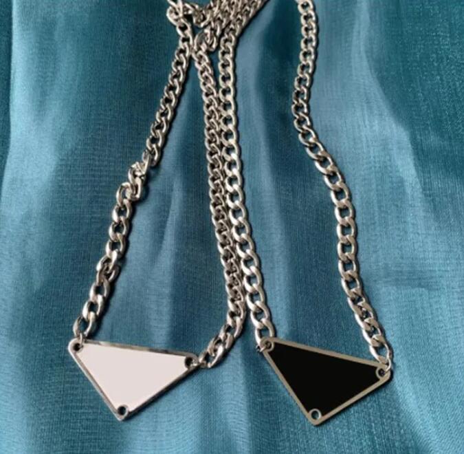 2color Black White Triangle Letter Pendant Necklace Luxury Brand Designer Statement Titanium Steel Necklaces Chain Men Women Unisex Jewelry
2color Black White Triangle Letter Pendant Necklace Luxury Brand Designer Statement Titanium Steel Necklaces Chain Men Women Unisex Jewelry