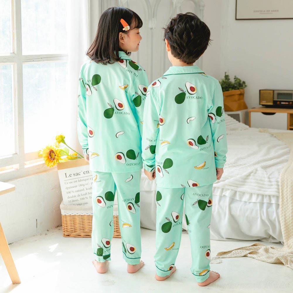 Pajamas Toddler Boys Girls Pajamas Sets Long Sleeve Green Cotton Cartoon Children Pijamas Set Dinosaur Pyjamas Night Wear Clothing Suit 230310