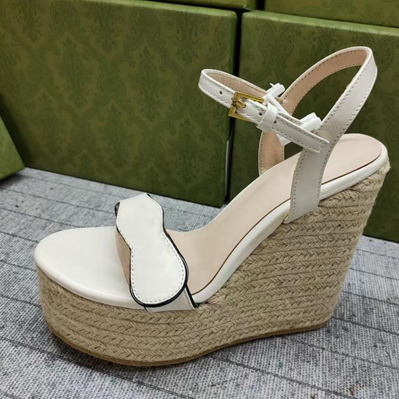 Designer Wedge sandals Women platform espadrille Black leather High Heels Double G sandal Summer Beach Sexy Wedding Shoes With Box254x, Sock
Designer Wedge sandals Women platform espadrille Black leather High Heels Double G sandal Summer Beach Sexy Wedding Shoes With Box254x, Sock