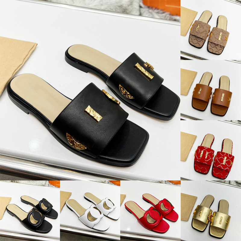 2023 Designer Summer Beach slippers fashion Loafers Lazy Low heeled flops leather Luxury Metal Letters lady Slides women shoes Sandals Large size 36-42, 12
2023 Designer Summer Beach slippers fashion Loafers Lazy Low heeled flops leather Luxury Metal Letters lady Slides women shoes Sandals Large size 36-42, 12